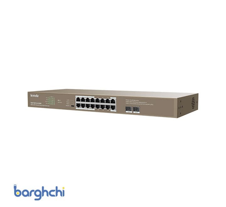 سوئیچ شبکه تندا 16 پورت مدل TEG1118P-16-250W