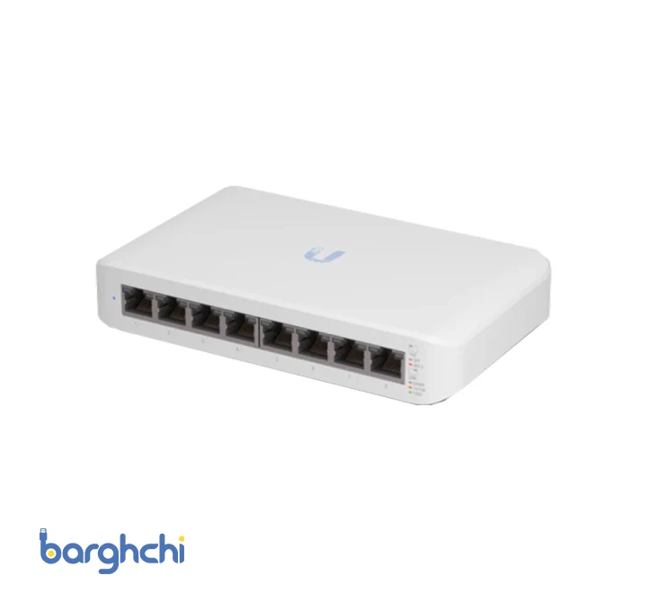 سوئیچ شبکه یوبیکیوتی مدل UniFi USW-LITE-8-POE