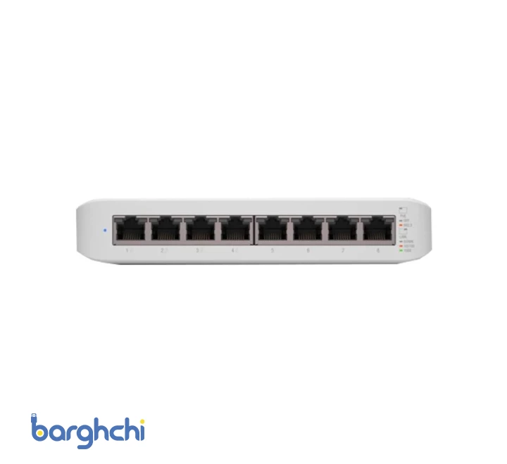 سوئیچ شبکه یوبیکیوتی مدل UniFi USW LITE 8 POE-1