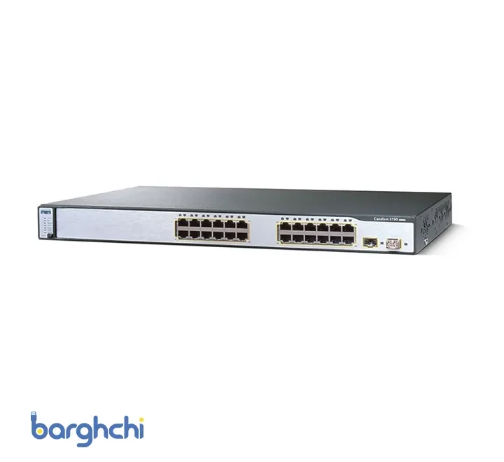 سوئیچ 24 پورت سیسکو مدل WS-C3750X-24TS-S