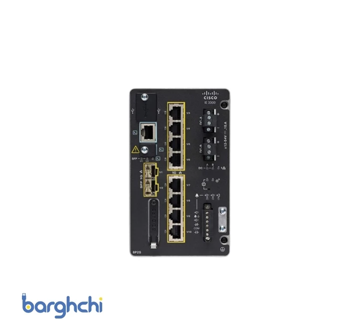 سوئیچ سیسکو مدل IE-3300-8P2S-E