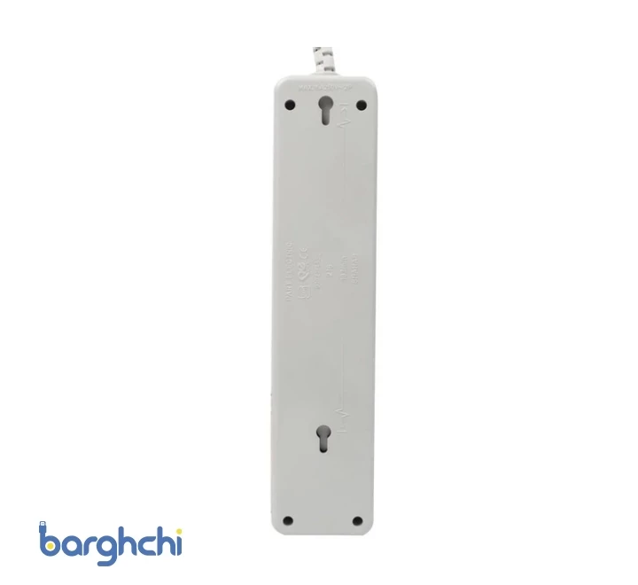 4 خانه بدون ارت با کلید و کابل 1/8 متر پارت الکتریک مدل 307