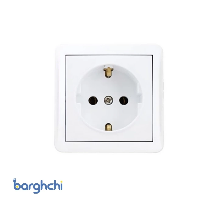 مکانیزم پریز ارت دار با مغزی پلاستیکی تابش پارت الکتریک مدل 5155