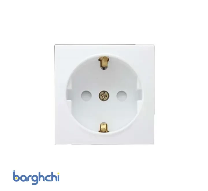 صفحه پریز ارت دار با محافظ کودک آذین پارت الکتریک مدل 6388