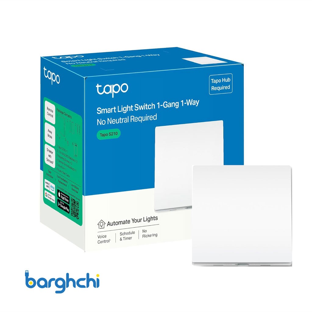 کلید تک پل هوشمند برند تی پی لینک مدل TAPO S210