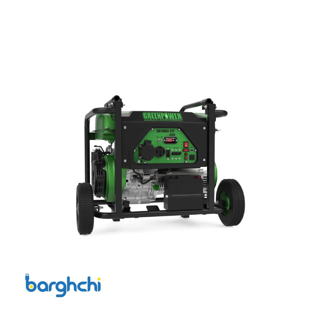 موتور برق گازسوز گرین پاور 9.5 کیلووات مدل GR11800-E2T (ریموتی)
