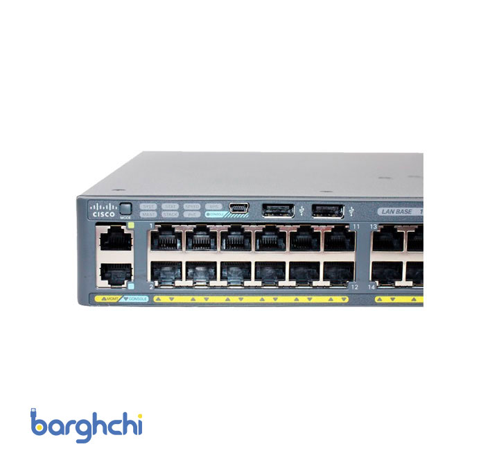 سوئیچ 48 پورت سیسکو مدل WS-C2960X-48FPS-L