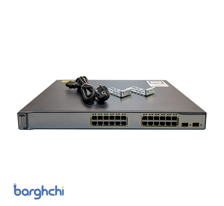 سوئیچ 24 پورت سیسکو مدل WS-C3750-24PS-S