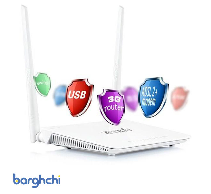 مودم روتر بی‌سیم تندا سری ADSL2+/3G مدل D303