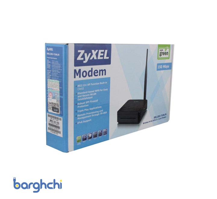 مودم روتر ADSL 2 Plus بی سیم زایکسل مدل DEL1201-T10A/B