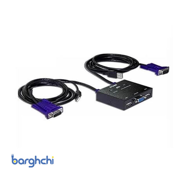 سوئیچ 2 پورت دی لینک مدل KVM-222