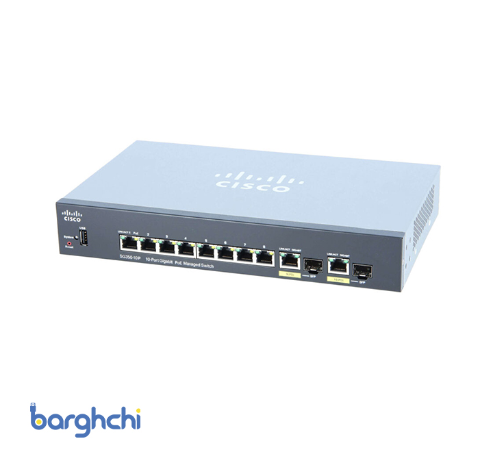 سوئیچ 10 پورت سیسکو مدل SG350-10P