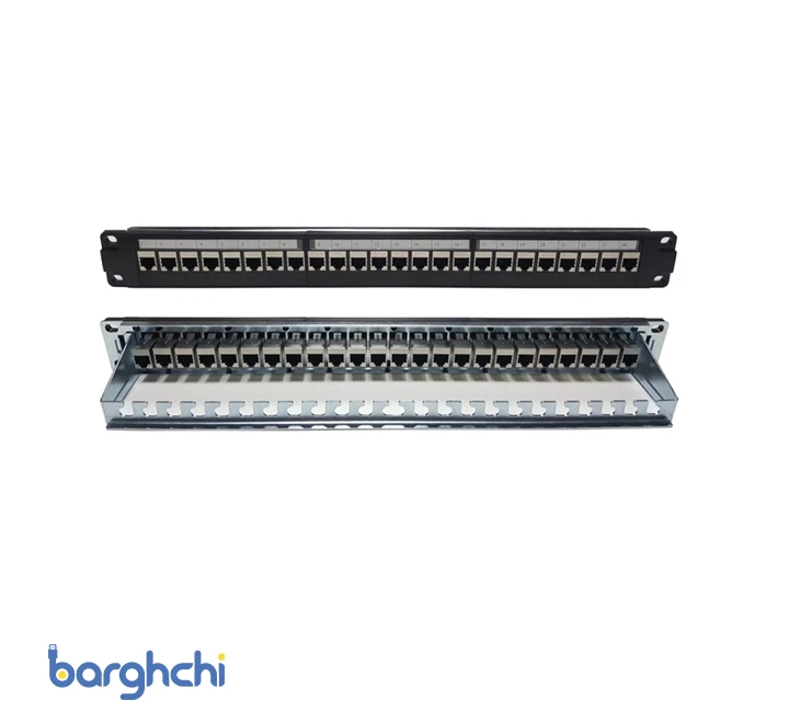 پچ پنل 24 پورت متا الکترونیک CAT6A FTP