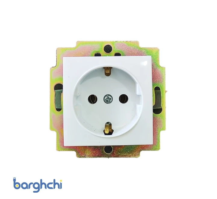 مکانیزم پریز ارت دار با مغزی پلاستیکی تابش پارت الکتریک مدل 5155
