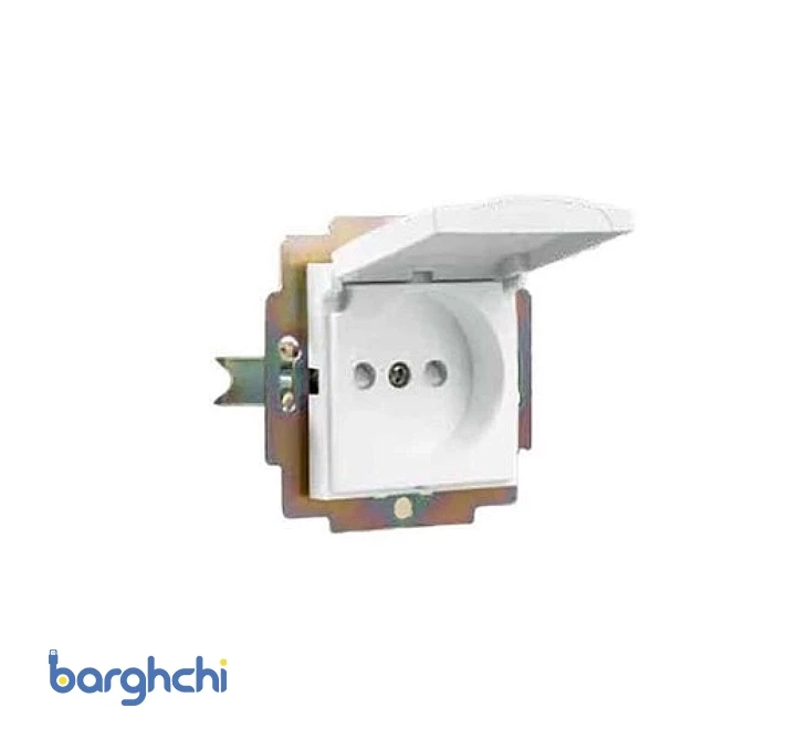 مکانیزم پریز بدون ارت دربدار با قفل کودک پارت الکتریک مدل 4107