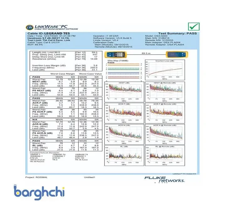 کابل شبکه لگراند CAT6 UTP با روکش PVC