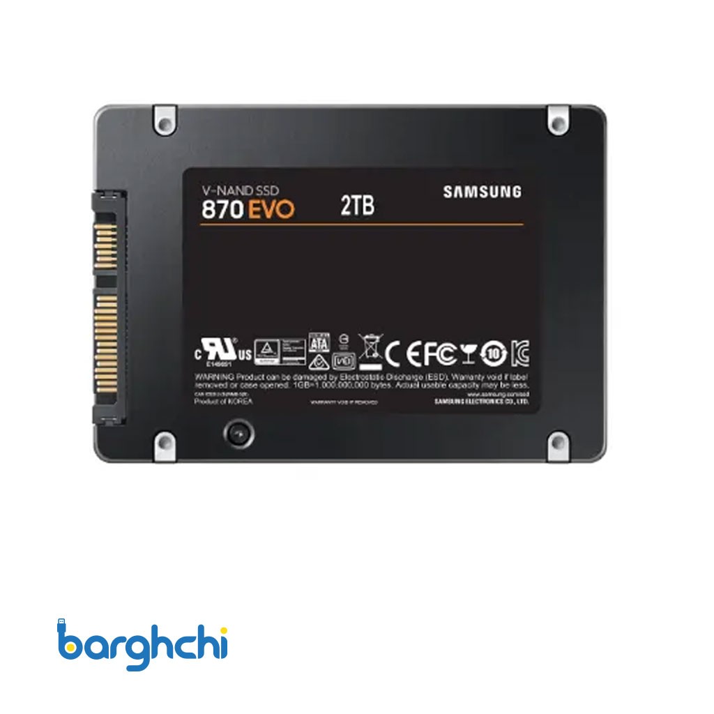 اس اس دی سامسونگ 870EVO SATA 2.5 Inch ظرفیت 2 ترابایت