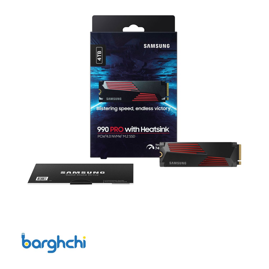 اس اس دی سامسونگ 990 PRO Heatsink NVMe M.2 ظرفیت 4 ترابایت