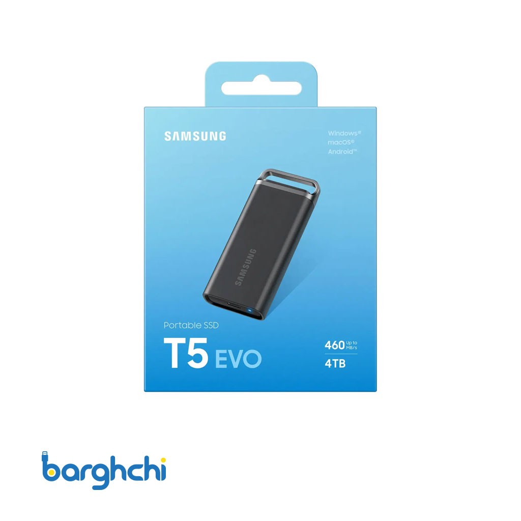 حافظه اس اس دی اکسترنال سامسونگ T5 EVO USB 3.2 Gen 1 ظرفیت 8 ترابایت