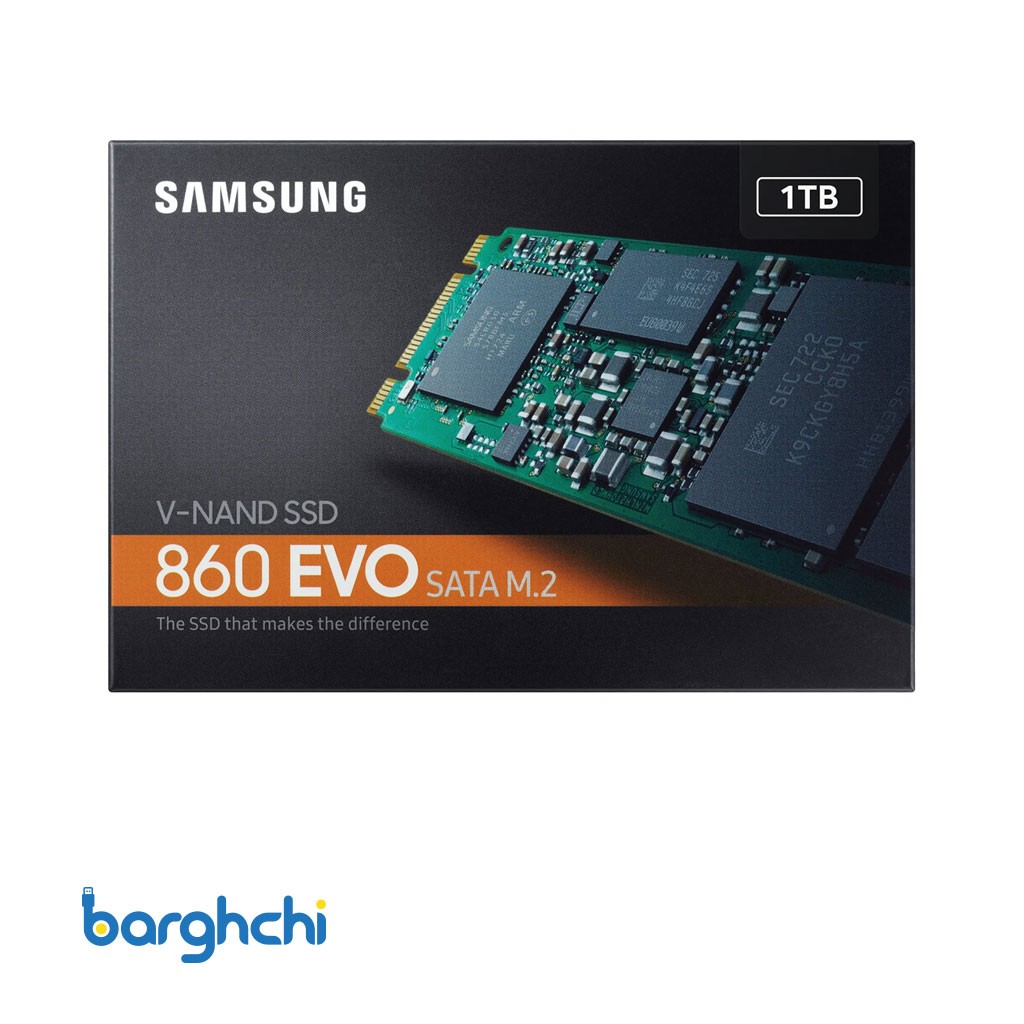 حافظه اس اس دی سامسونگ 860EVO SATA M.2 ظرفیت 1 ترابایت