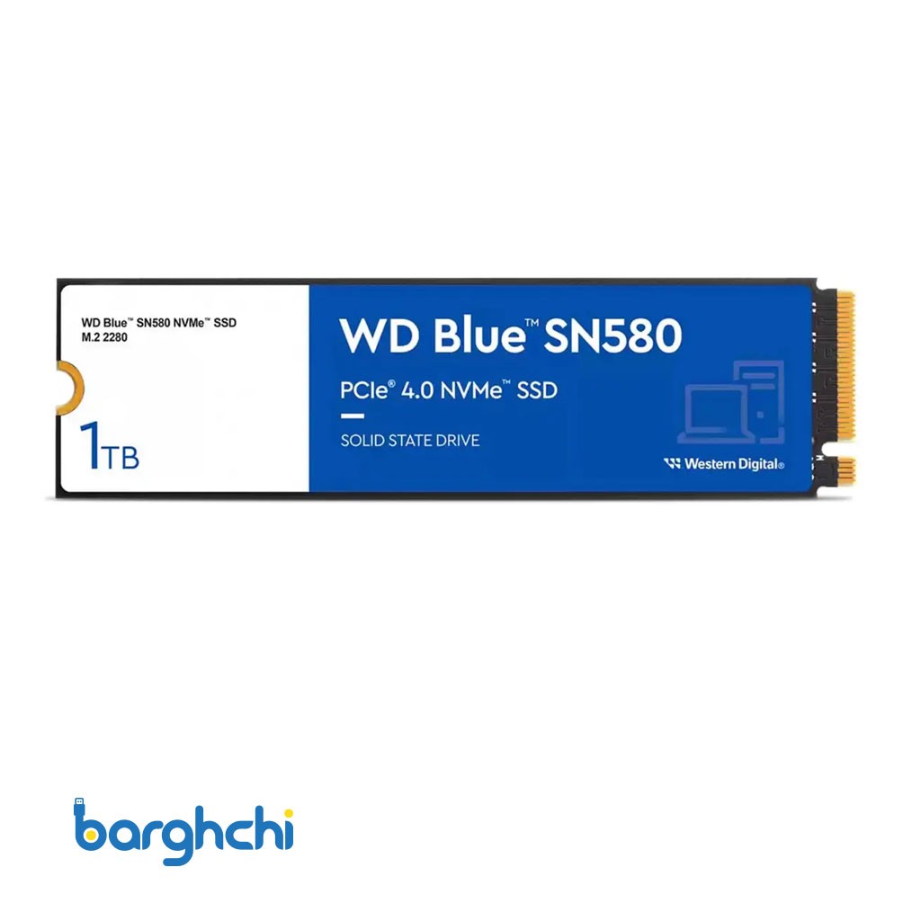 حافظه اس اس دی وسترن دیجیتال Blue SN580 NVMe M.2 ظرفیت 1 ترابایت