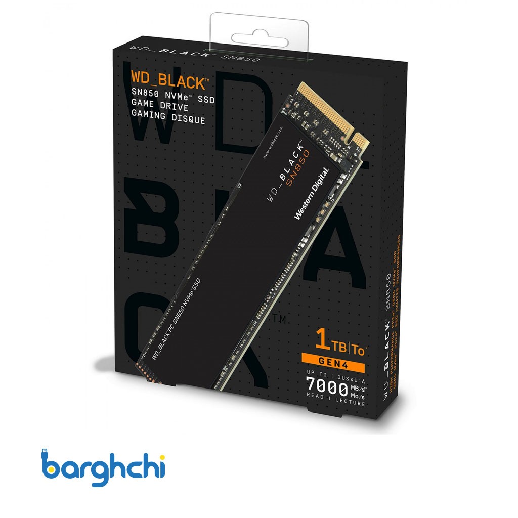 اس اس دی اینترنال وسترن دیجیتال Black SN850X ظرفیت 1 ترابایت