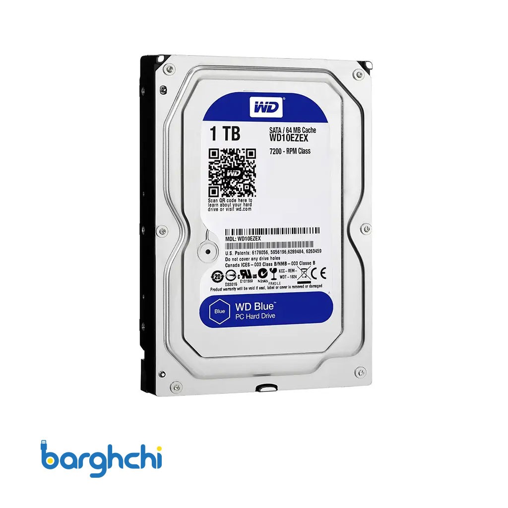 هارد دیسک وسترن دیجیتال Blue WD10EZEX ظرفیت 1 ترابایت