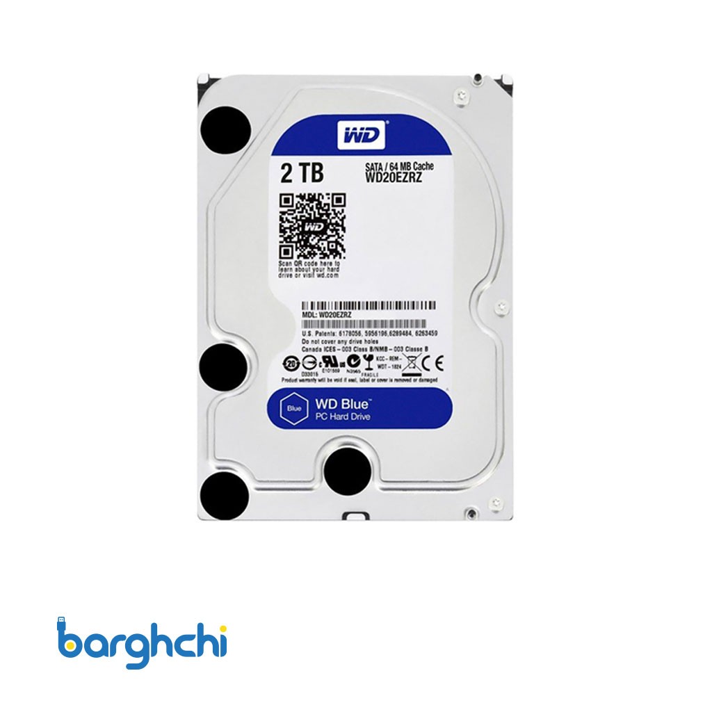 هارد  دیسک وسترن دیجیتال Blue WD20EZBX ظرفیت 2 ترابایت