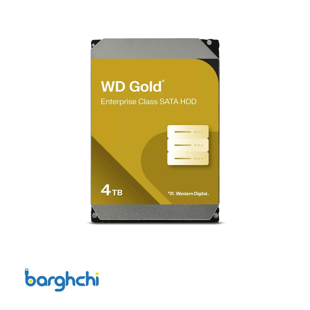 هارد دیسک وسترن دیجیتال Gold WD4004FRYZ 3.5 Inch ظرفیت 4 ترابایت