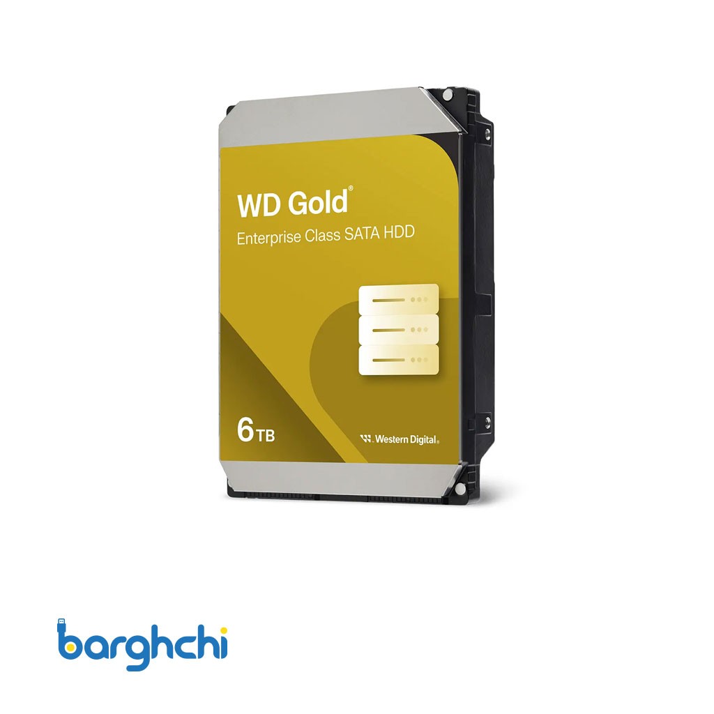 هارد دیسک وسترن دیجیتال Gold WD6003FRYZ 3.5 Inch ظرفیت 6 ترابایت