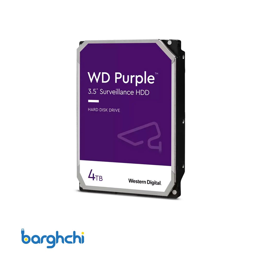 هارد دیسک وسترن دیجیتال Purple Surveillance WD43PURZ  ظرفیت 4 ترابایت