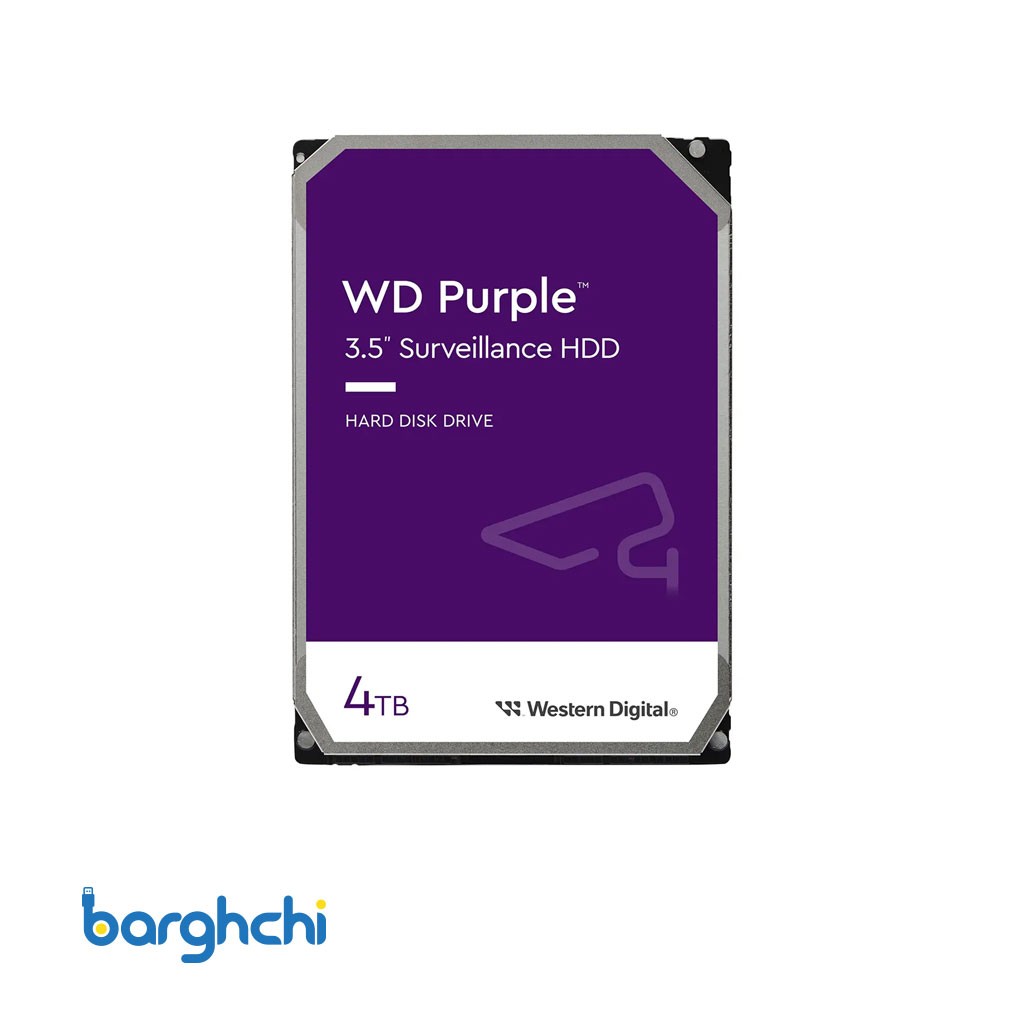 هارد دیسک وسترن دیجیتال Purple Surveillance WD43PURZ  ظرفیت 4 ترابایت
