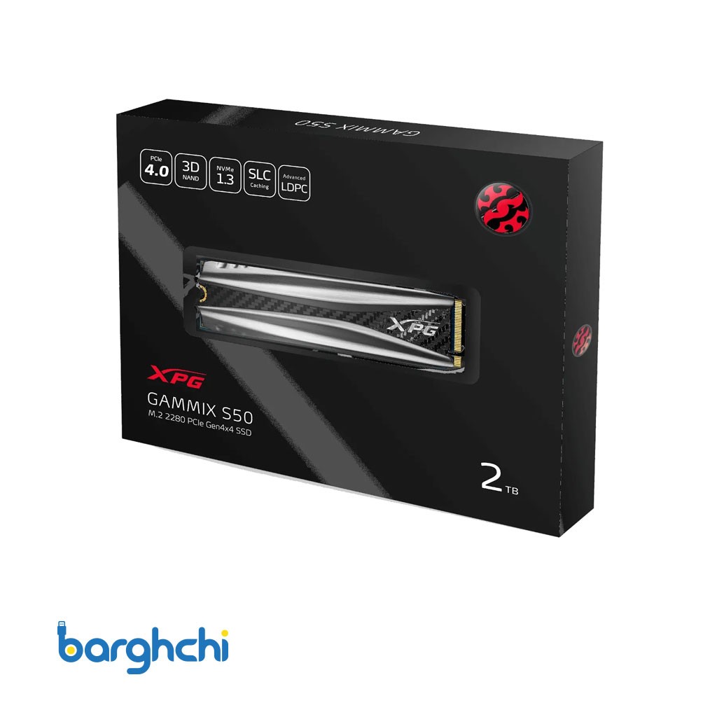 حافظه اس اس دی ای دیتا XPG GAMMIX S50 ظرفیت 2 ترابایت