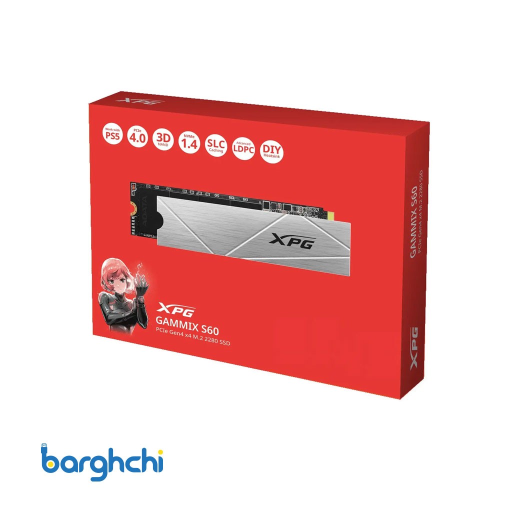 حافظه اس اس دی ای دیتا XPG GAMMIX S60 ظرفیت 1 ترابایت