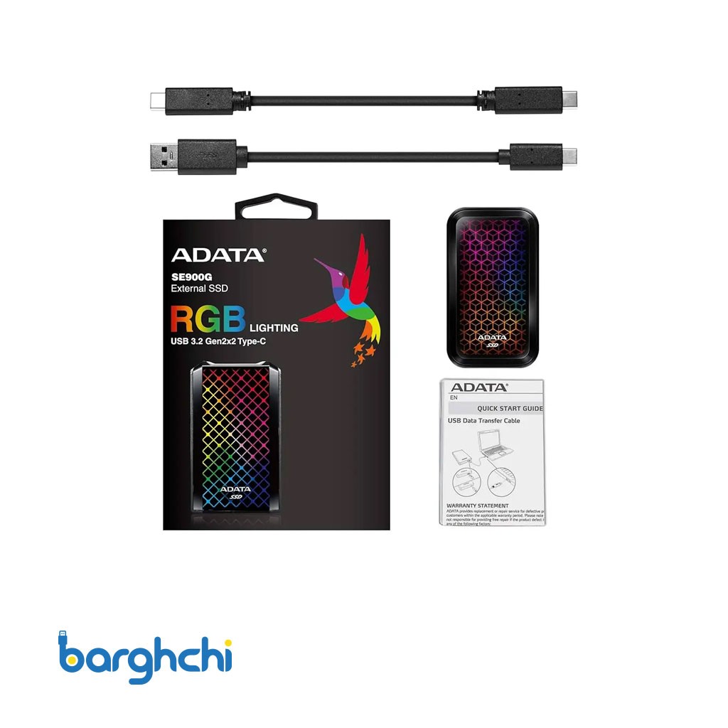 اس اس دی ای دیتا SE900G USB 3.2 Gen 2 ظرفیت 512 گیگابایتاس اس دی ای دیتا SE900G USB 3.2 Gen 2 ظرفیت 512 گیگابایت