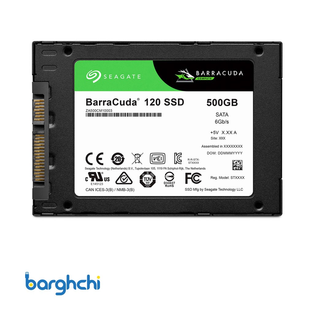 اس اس دی سیگیت BarraCuda 120 SSD SATA 2.5 Inch ظرفیت 500 گیگابایت