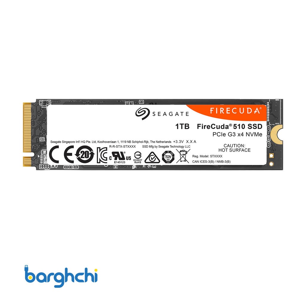 اس اس دی سیگیت FireCuda 510 NVMe M.2 ظرفیت 1 ترابایت