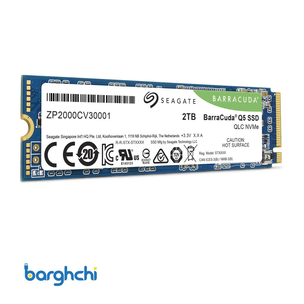 اس اس دی سیگیت BarraCuda Q5 NVMe M.2 ظرفیت 2 ترابایت
