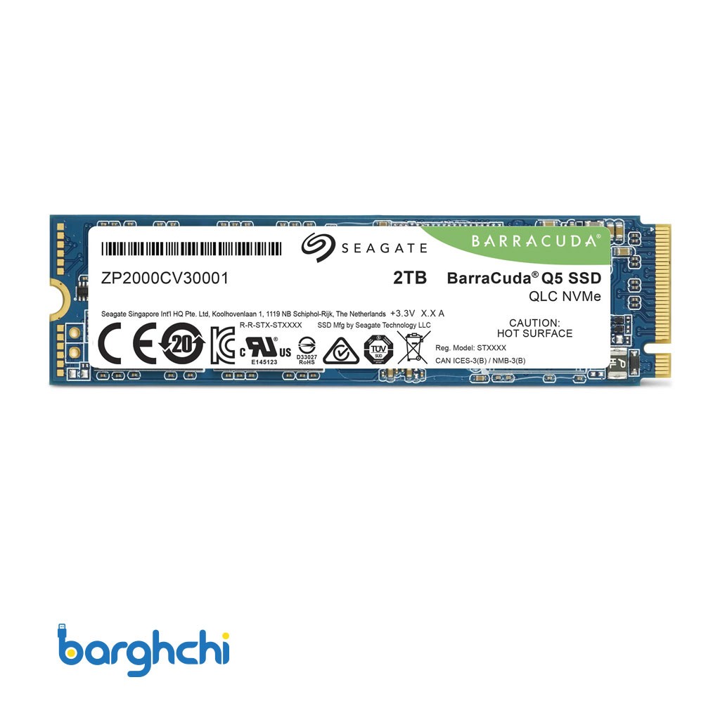 اس اس دی سیگیت BarraCuda Q5 NVMe M.2 ظرفیت 2 ترابایت