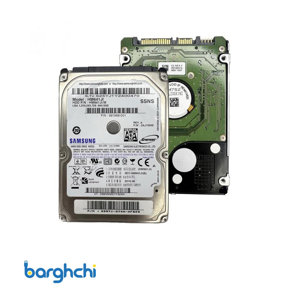 هارد دیسک برند سامسونگ مدل HM641JI ظرفیت 640 گیگابایت