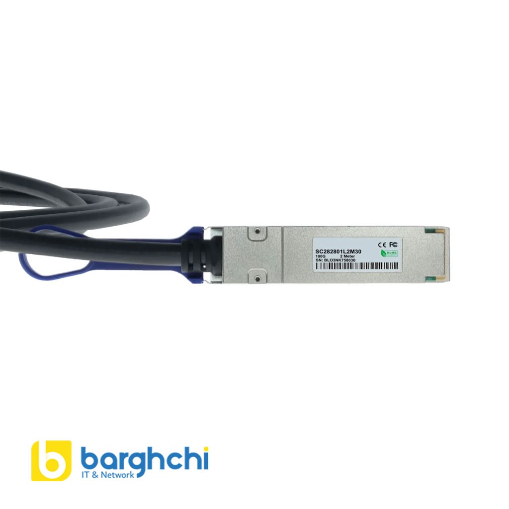 کابل DAC فورتی نت مدل FN-CABLE-QSFP28-2 QSFP28