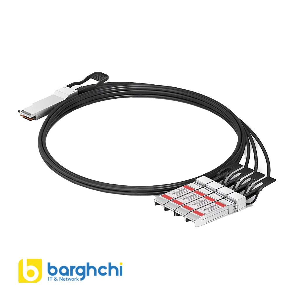کابل DAC فورتی نت مدل FN-CABLE-QSFP28-4SFP28-3