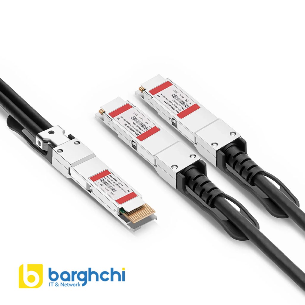 کابل DAC فورتی‌ نت مدل FN-CABLE-QSFPDD-2QSFP56-L1
