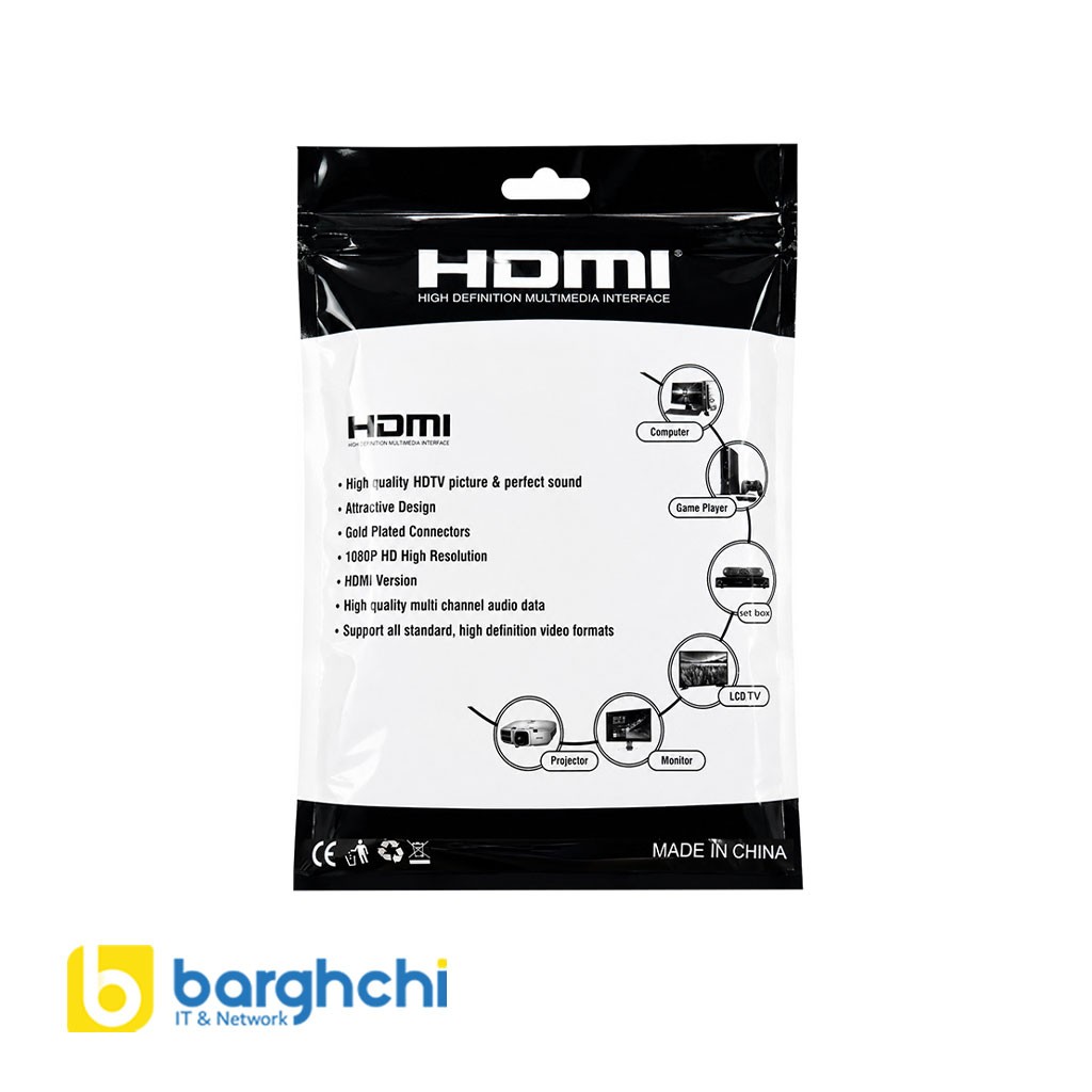کابل HDMI 4K ورژن 2.0 طول 2 متر A2net