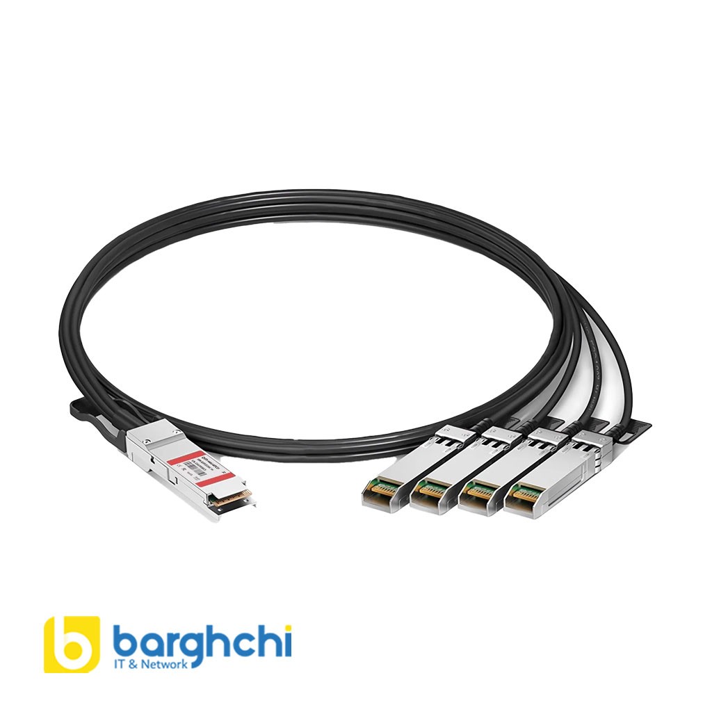 کابل DAC فورتی نت مدل FN-CABLE-QSFP28-4SFP28-5