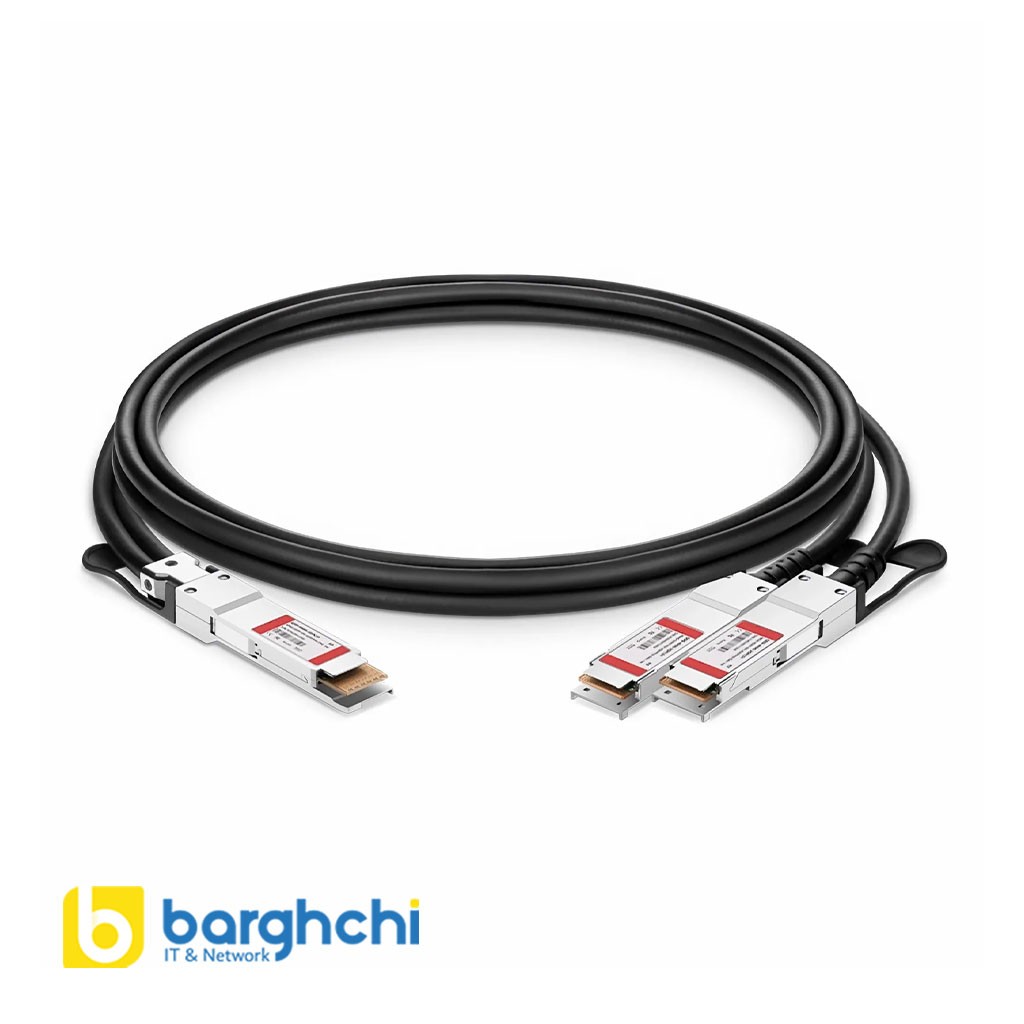 کابل DAC فورتی نت مدل FN-CABLE-QSFPDD-2QSFP56-L1