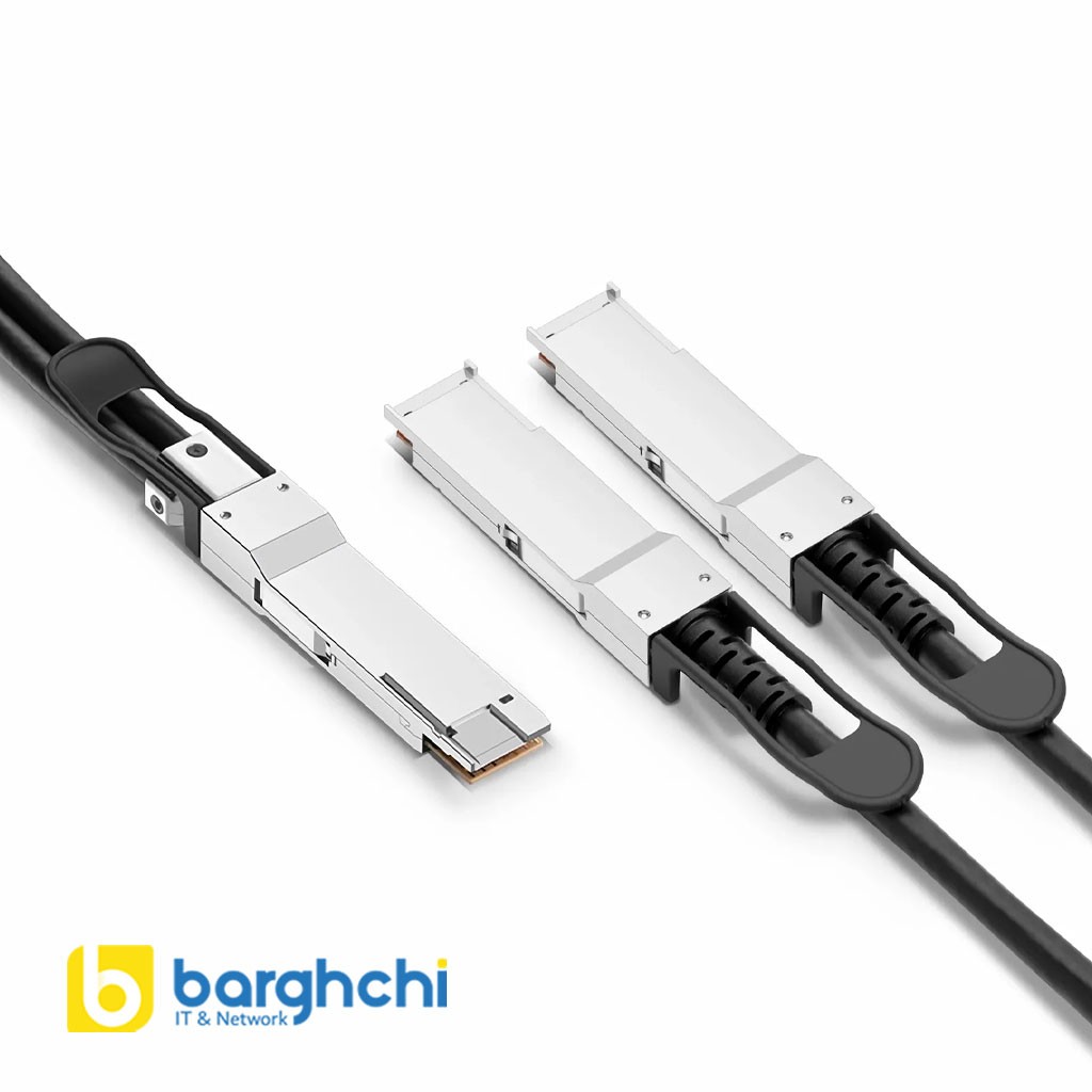 کابل DAC فورتی نت مدل FN-CABLE-QSFPDD-2QSFP56-LB5