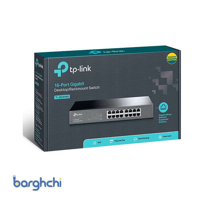 سوئیچ 16 پورت گیگابیتی تی پی لینک مدل TL-SG1016D