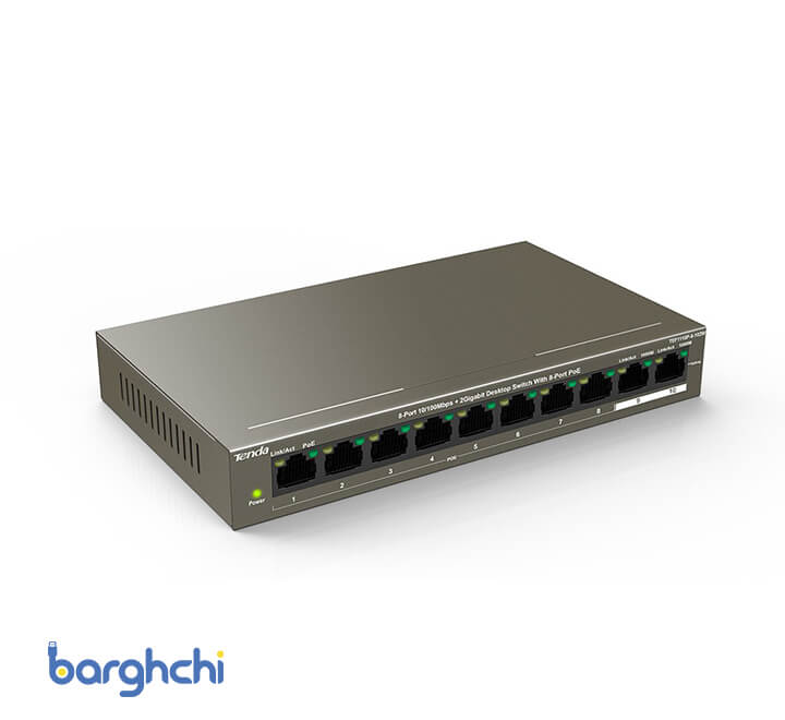سوئیچ شبکه 8 پورت تندا مدل TEF1110P-8-102W