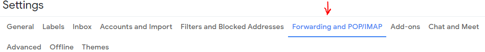 Forwarding and POP/IMAP
